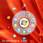 برنامج عرض اختصارات البرامج على سطح المكتب بشكل دائري Circle Dock